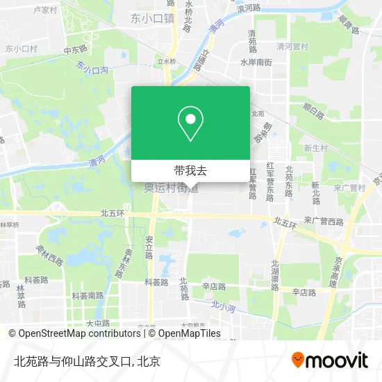 北苑路与仰山路交叉口地图