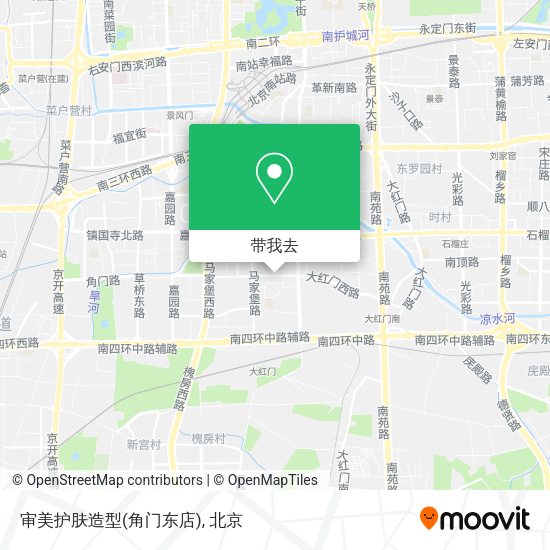审美护肤造型(角门东店)地图
