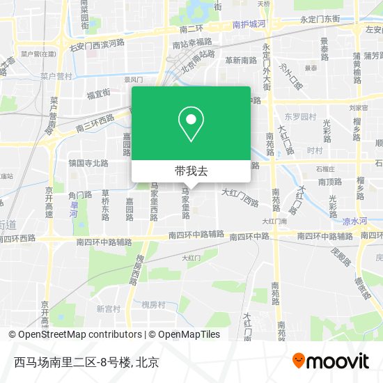 西马场南里二区-8号楼地图