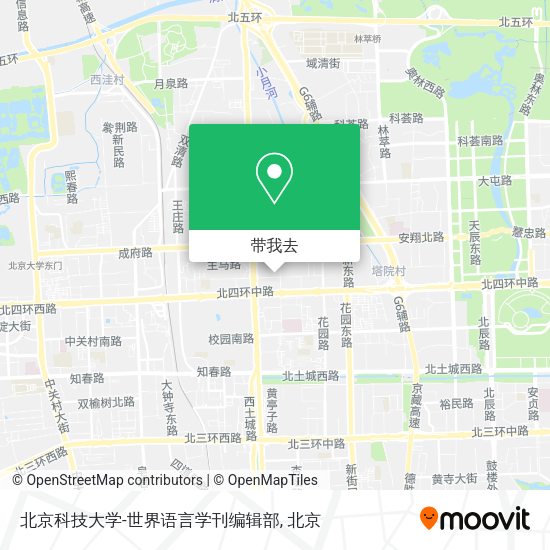 北京科技大学-世界语言学刊编辑部地图