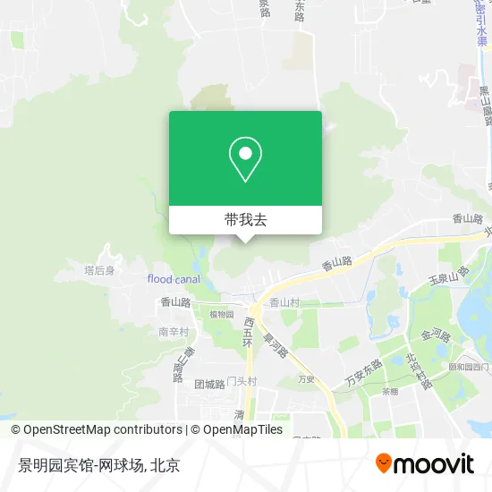 景明园宾馆-网球场地图