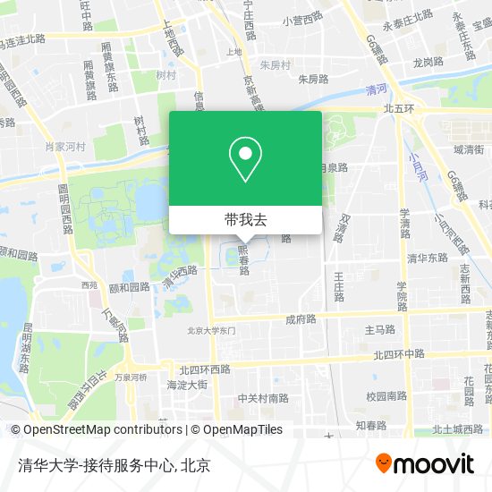 清华大学-接待服务中心地图