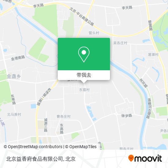 北京益香府食品有限公司地图