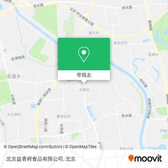 北京益香府食品有限公司地图