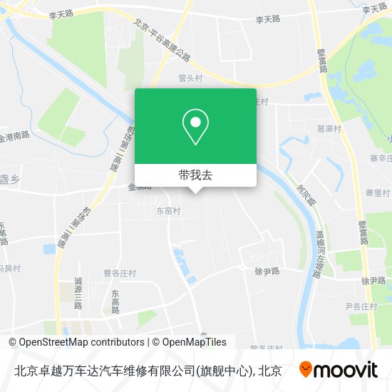 北京卓越万车达汽车维修有限公司(旗舰中心)地图
