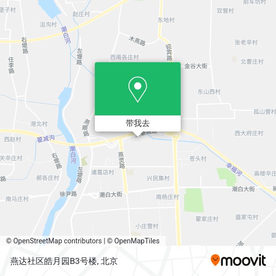 燕达社区皓月园B3号楼地图