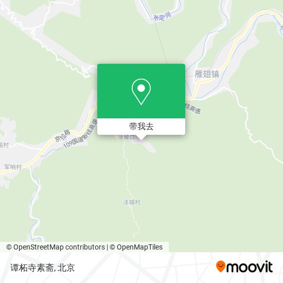 谭柘寺素斋地图