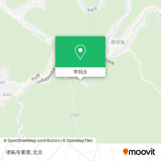 谭柘寺素斋地图