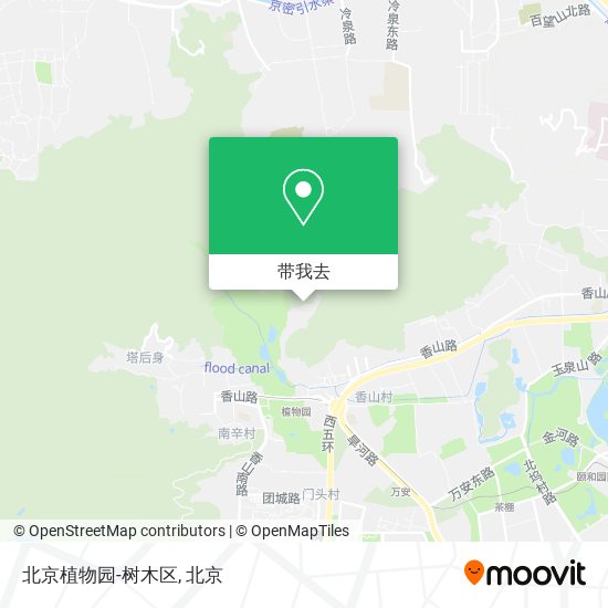 北京植物园-树木区地图