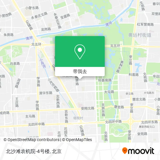 北沙滩农机院-4号楼地图