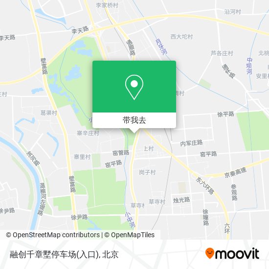 融创千章墅停车场(入口)地图