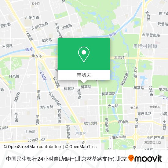 中国民生银行24小时自助银行(北京林萃路支行)地图
