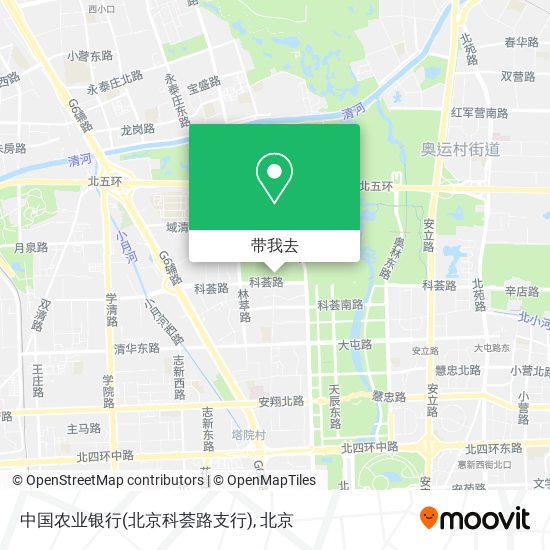 中国农业银行(北京科荟路支行)地图