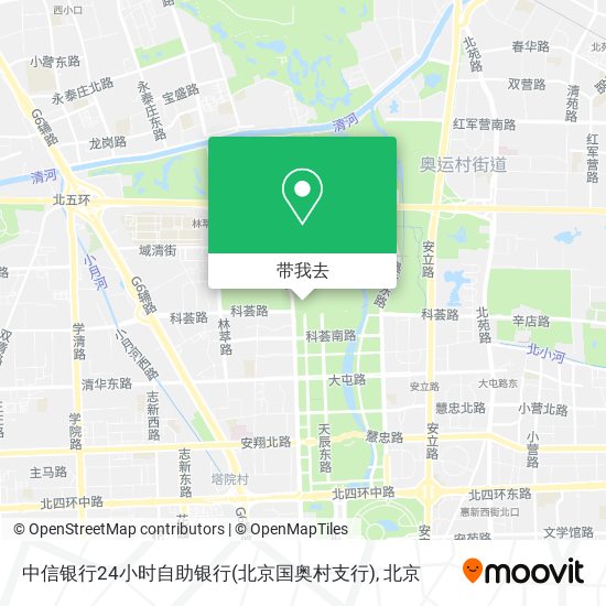 中信银行24小时自助银行(北京国奥村支行)地图