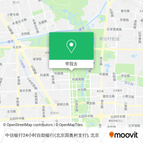 中信银行24小时自助银行(北京国奥村支行)地图