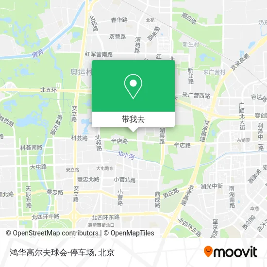 鸿华高尔夫球会-停车场地图