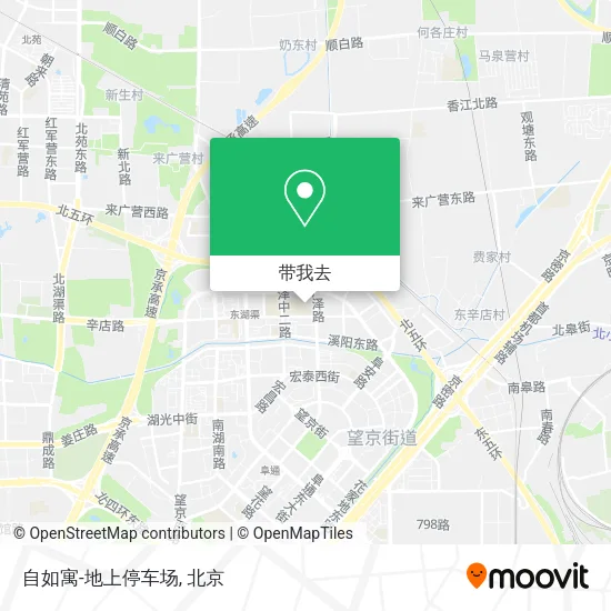 自如寓-地上停车场地图