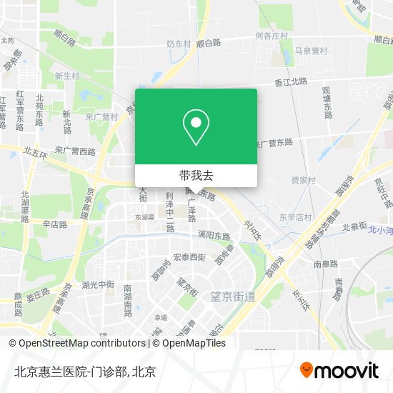 北京惠兰医院-门诊部地图