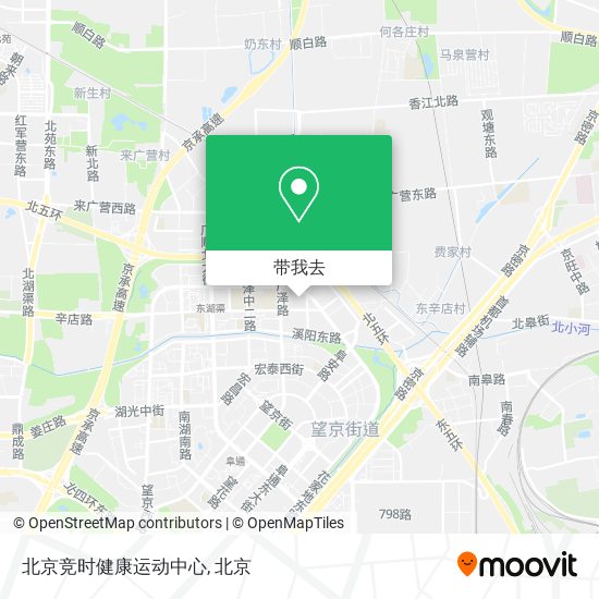 北京竞时健康运动中心地图