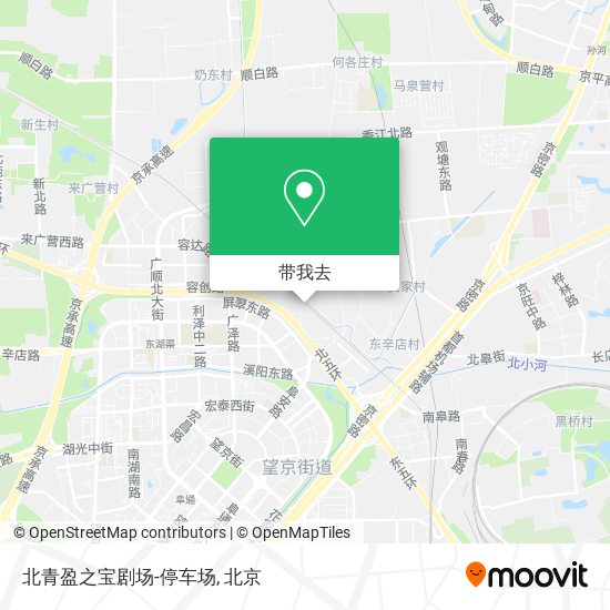 北青盈之宝剧场-停车场地图