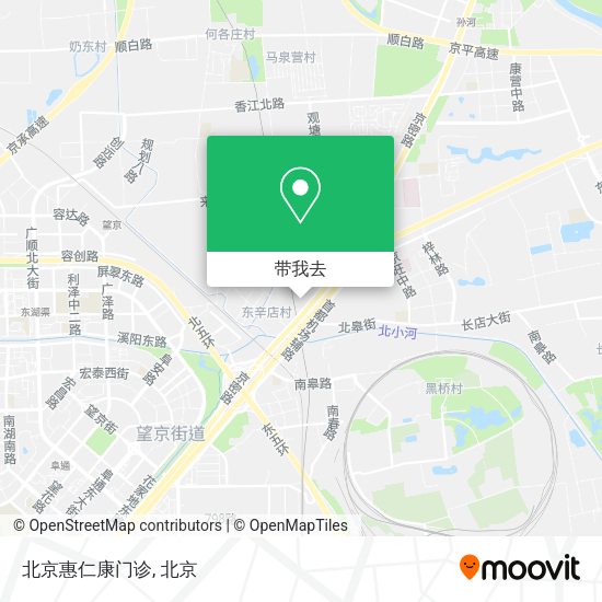 北京惠仁康门诊地图