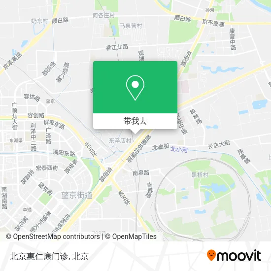 北京惠仁康门诊地图