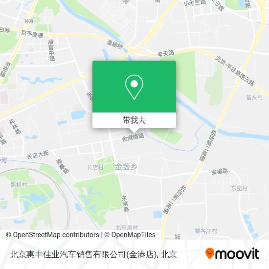 北京惠丰佳业汽车销售有限公司(金港店)地图