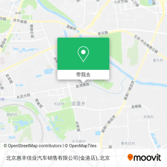 北京惠丰佳业汽车销售有限公司(金港店)地图