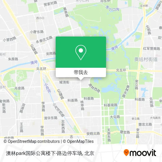 澳林park国际公寓楼下-路边停车场地图