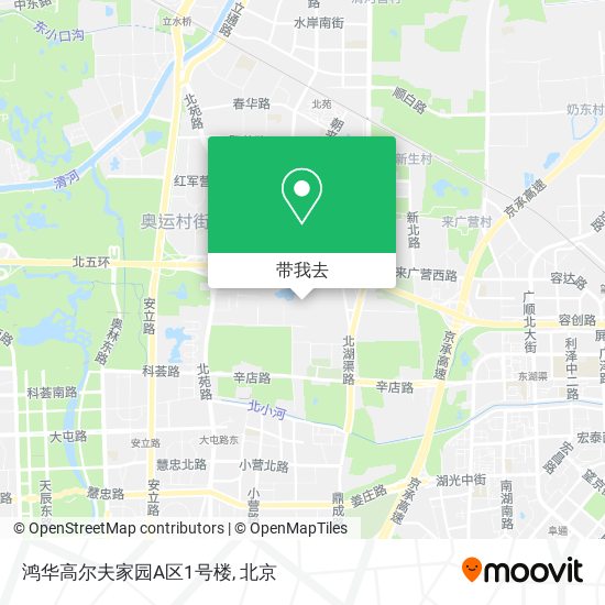 鸿华高尔夫家园A区1号楼地图