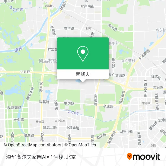 鸿华高尔夫家园A区1号楼地图