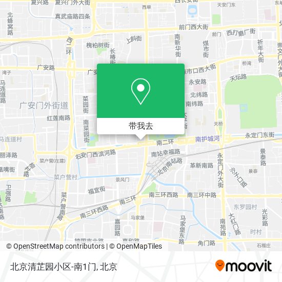 北京清芷园小区-南1门地图