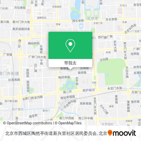北京市西城区陶然亭街道新兴里社区居民委员会地图