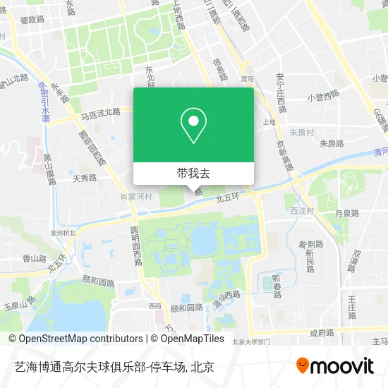 艺海博通高尔夫球俱乐部-停车场地图