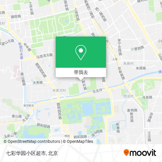 七彩华园小区超市地图