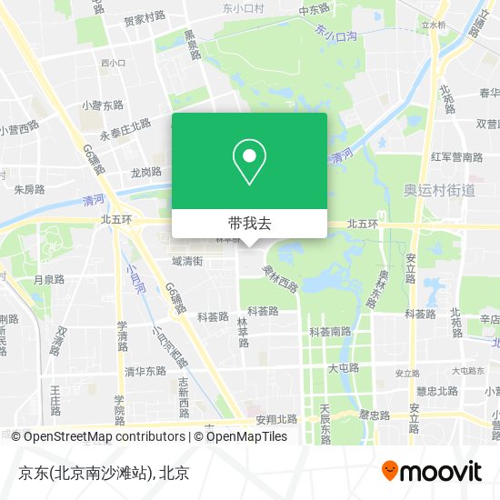 京东(北京南沙滩站)地图