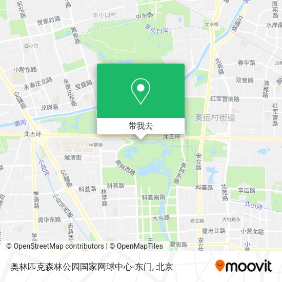 奥林匹克森林公园国家网球中心-东门地图