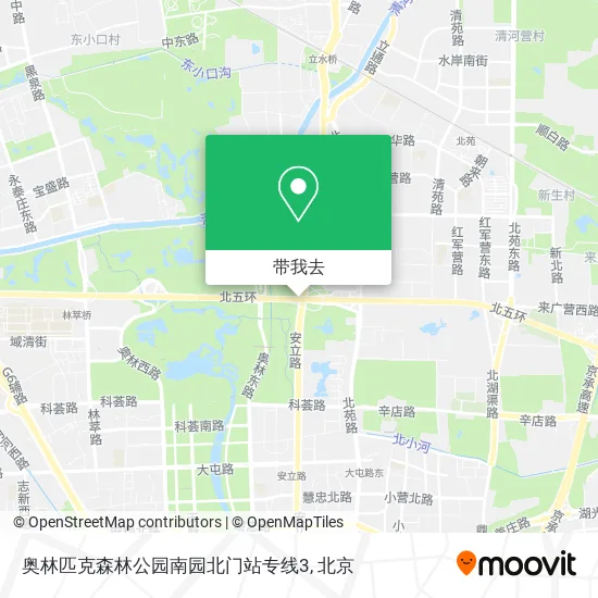 奥林匹克森林公园南园北门站专线3地图
