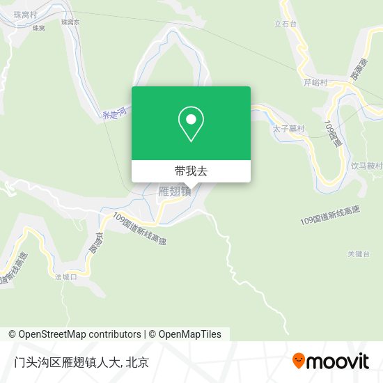 门头沟区雁翅镇人大地图