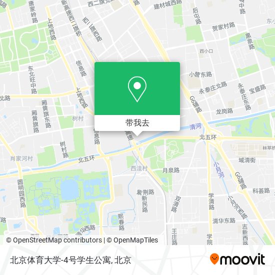 北京体育大学-4号学生公寓地图