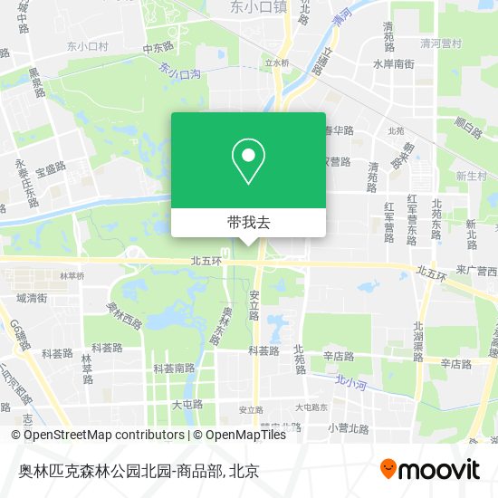 奥林匹克森林公园北园-商品部地图