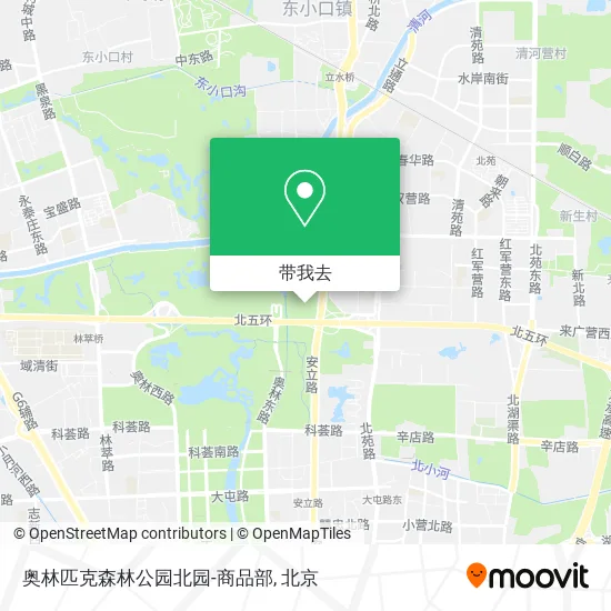 奥林匹克森林公园北园-商品部地图