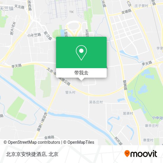 北京京安快捷酒店地图