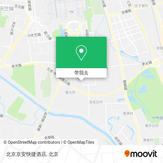 北京京安快捷酒店地图