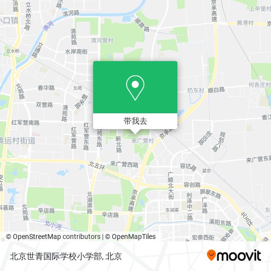 北京世青国际学校小学部地图