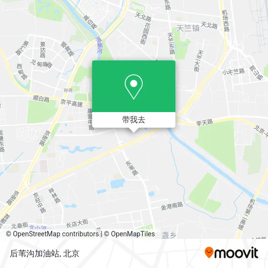 后苇沟加油站地图