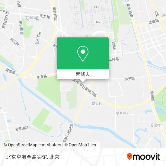 北京空港金鑫宾馆地图