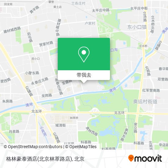 格林豪泰酒店(北京林萃路店)地图