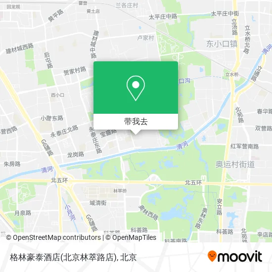 格林豪泰酒店(北京林萃路店)地图