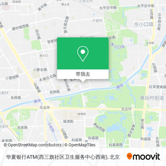 华夏银行ATM(西三旗社区卫生服务中心西南)地图